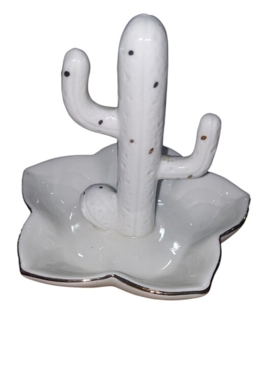 Jewelry - Ceramic Cactus Ring Holder